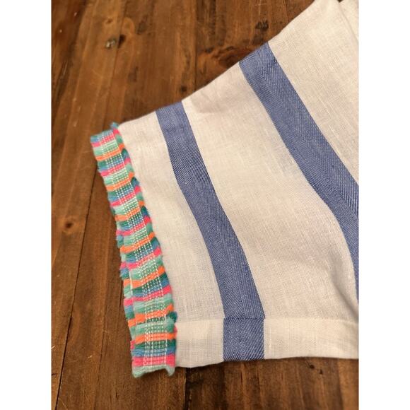 Vilagallo Linen Madison Maxi Dress Size 38 Striped Resort Coastal Vacation - Picture 11 of 16